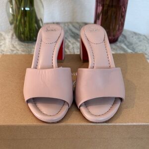 Christian Louboutin Blush Pink Mules